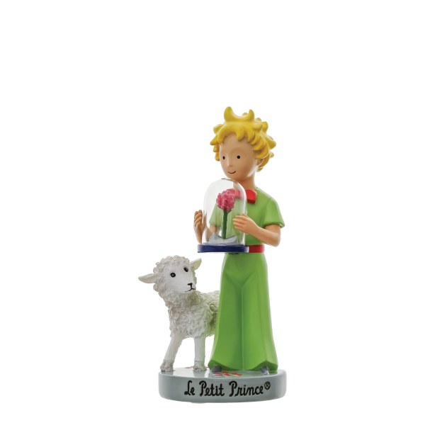DE KLEINE PRINS FIGUUR 12 CM ROZE EN SCHAAP