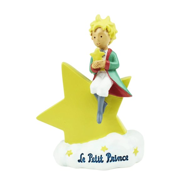 KLEINE PRINS ZITTEND OP STER FIGUUR (WINDOW BOX)