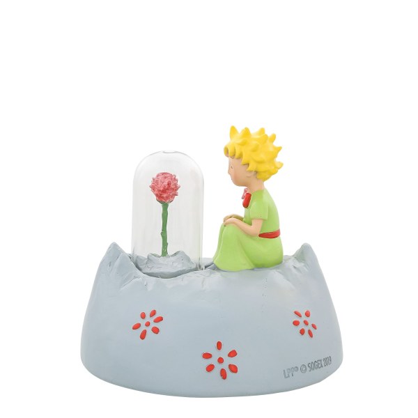 DE KLEINE PRINS FIGUUR PLANEET MET ZIJN ROOS 11 CM