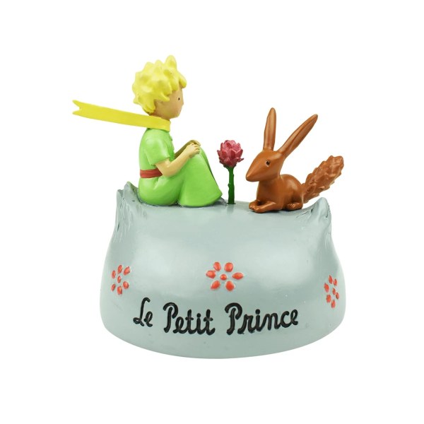 KLEINE PRINS FIGUUR ROZE PLANEET VOS (WINDOW BOX)