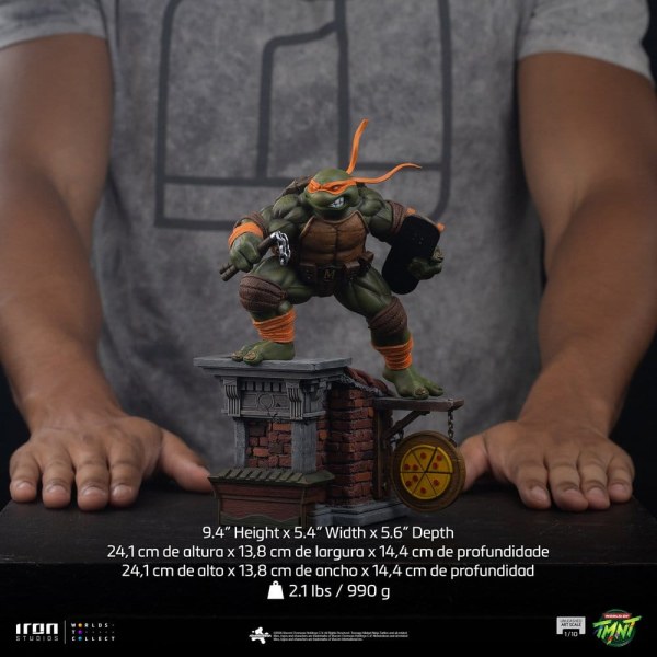 Teenage Mutant Ninja Turtles Standbeeld 1/10 Art Scale Michelangelo Unleashed 24 cm