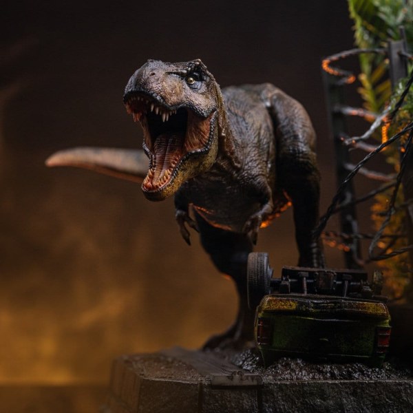 Jurassic Park beeldje Icons T-Rex Breakout Set A 17 cm