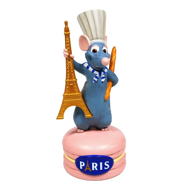 REMY HARSBEELDJE MET STOKBROOD OP MACAROON - DISNEY RATATOUILLE