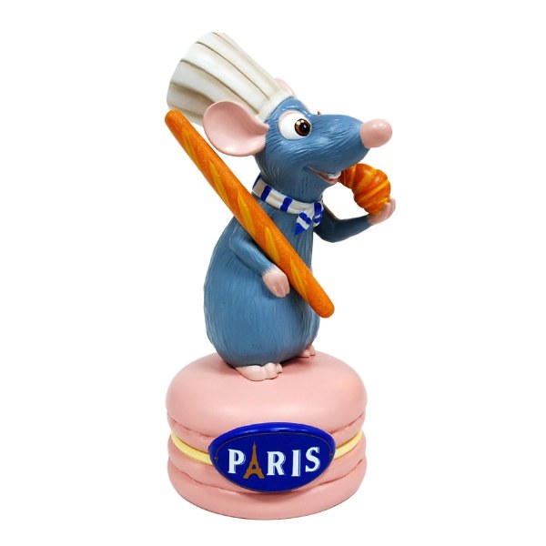 REMY HARSBEELDJE MET CROISSANT OP MACARON - DISNEY RATATOUILLE