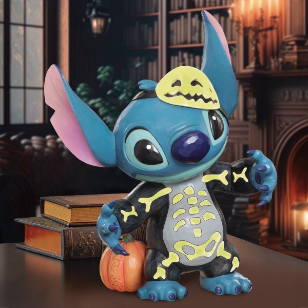 Skelet Stitch Disney Figuur 43 cm fosforescerend van Jim Shore – Costco Exclusief – Disney Traditions