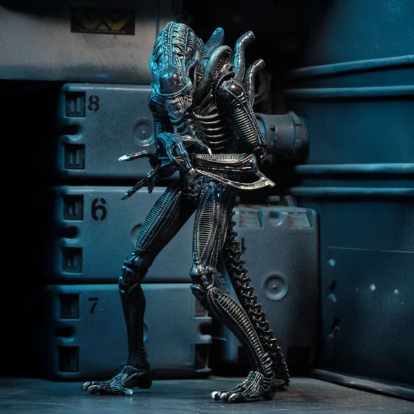 ALIEN - 7" ACTIEFIGUUR - ULTIMATE ALIENS WARRIOR 1986 (BLAUW)