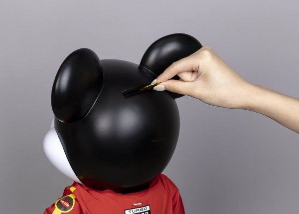 Vinyl Spaarpot SYAKING-BANG!! Functioneel Figuur Raceauto Mickey 48 cm - Disney Mickey and Friends