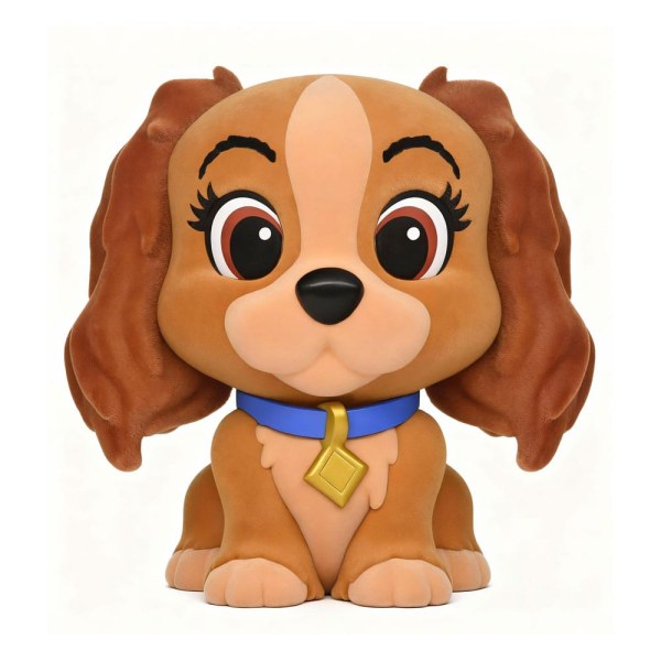 Lady Spaarpot met speciaal Flocking 20 cm - Disney Lady en de Vagebond