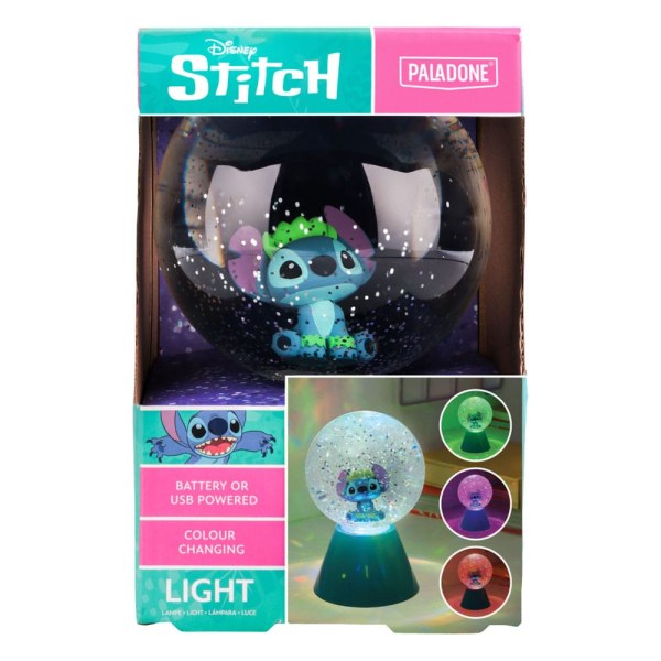 LED-lamp Stitch Glitterbal 17 cm - Disney Lilo & Stitch