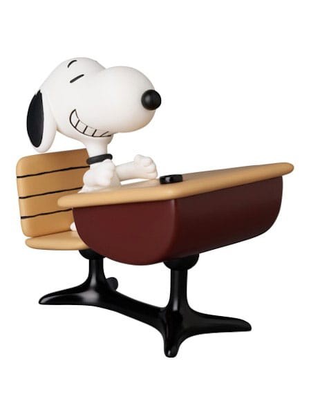 mini figuur Medicom UDF serie 18 Snoopy met bureau 9 cm - Peanuts