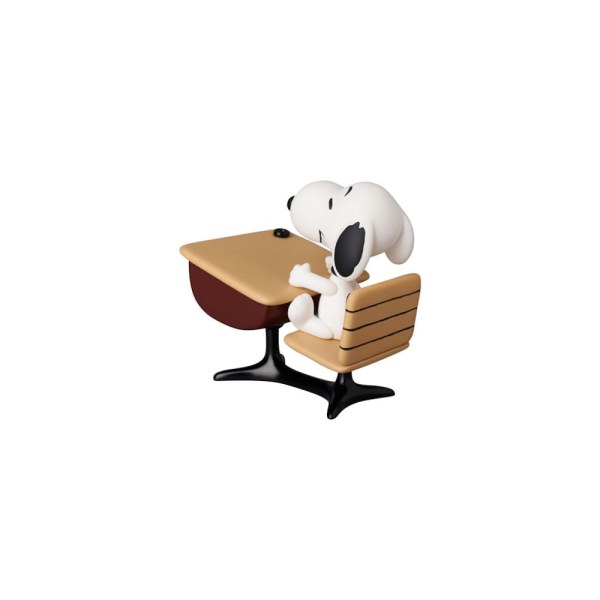 mini figuur Medicom UDF serie 18 Snoopy met bureau 9 cm - Peanuts