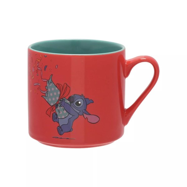 Stitch & Angel Fijne Feestdagen Set van 2 Gekleurde Mokken - Disney