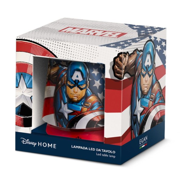 Captain America Oplaadbare LED Bureaulamp 11cm - Marvel