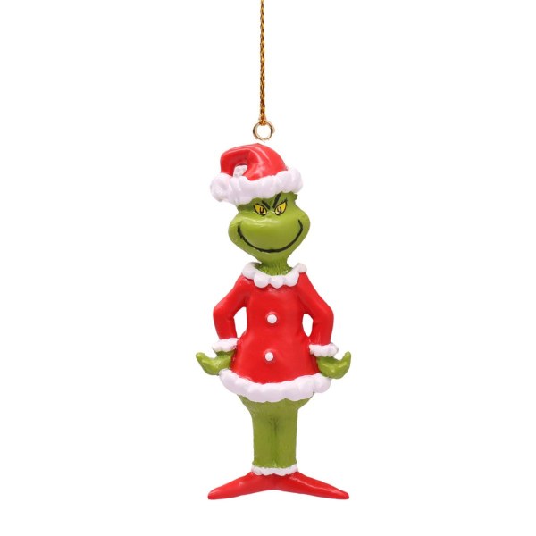 3D-ornament The Grinch in Kerstoutfit