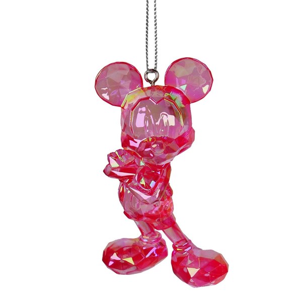 3D Acryl Ornament Mickey D100 Rood - Disney