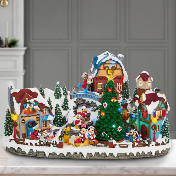 Disney geanimeerd kerstdorp met muziek 29 cm – Costco exclusief