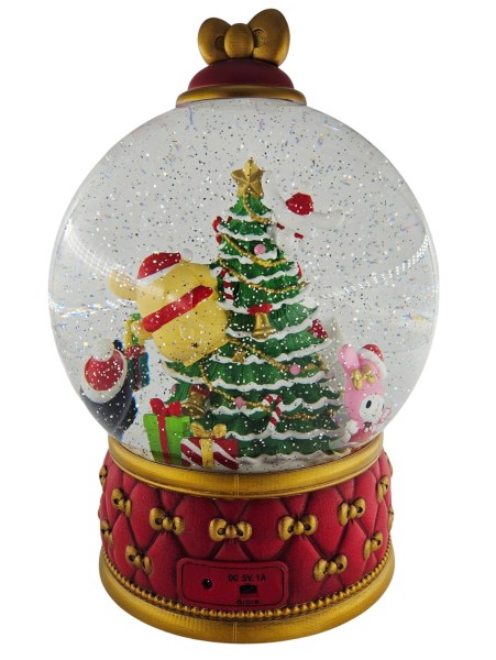Hello Kitty kerst sneeuwbol met glitter en LED-verlichting 31 cm – Costco exclusief