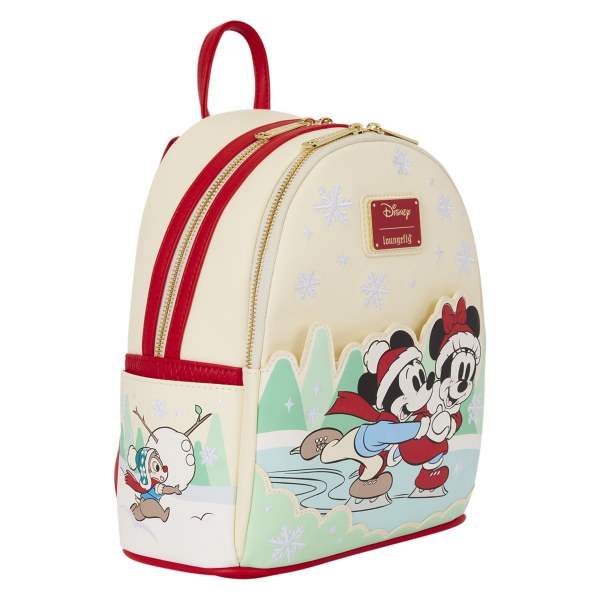Mickey & Friends mini-rugzak met schaatsen en haarbandhouder - Disney Loungefly