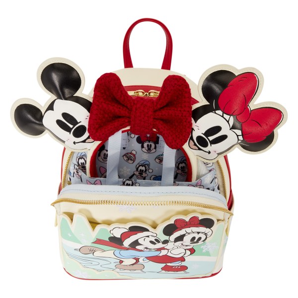 Mickey & Friends mini-rugzak met schaatsen en haarbandhouder - Disney Loungefly