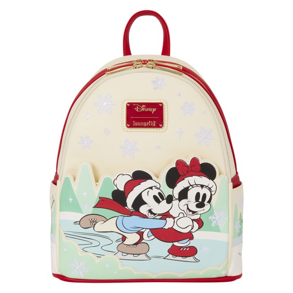 Mickey & Friends mini-rugzak met schaatsen en haarbandhouder - Disney Loungefly