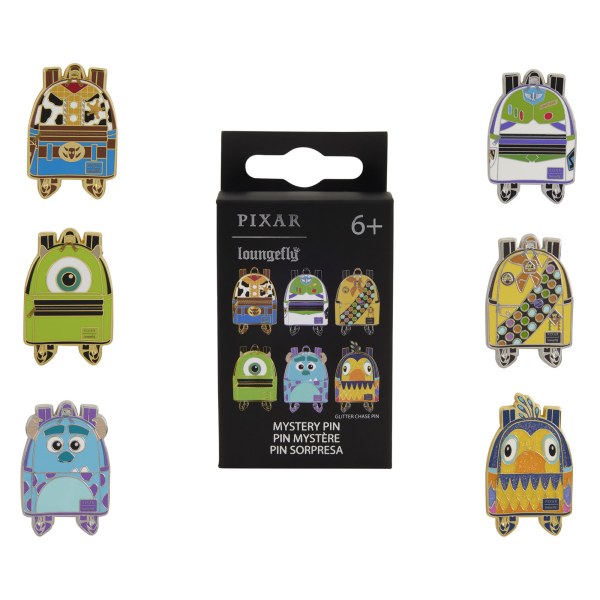 mini rugzak mysteriebox pin Pixar-personages - Disney-Pixar Loungefly