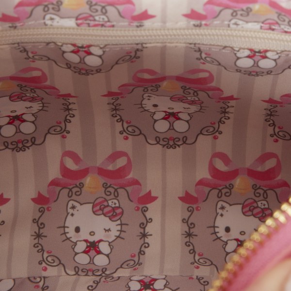 Hello Kitty gewatteerde crossbodytas met kralenhandvat & tasbedel - Loungefly Sanrio