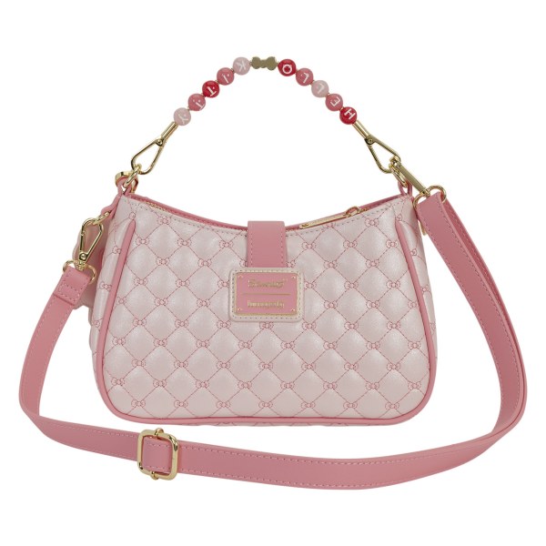 Hello Kitty gewatteerde crossbodytas met kralenhandvat & tasbedel - Loungefly Sanrio