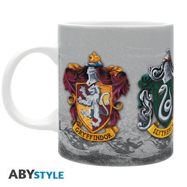 HARRY POTTER - Pakket Mok 320 ml + Acryl® + Ansichtkaarten "Zweinstein"