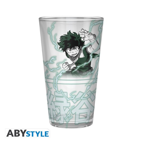 MY HERO ACADEMIA - XXL Glas + Pin + Heldenschrift Set