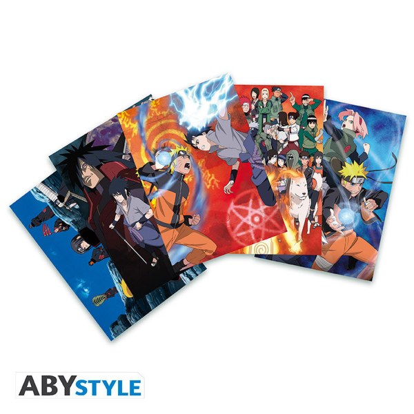 NARUTO SHIPPUDEN - Pakket Mok 320ml + Acryl® + Ansichtkaarten Naruto