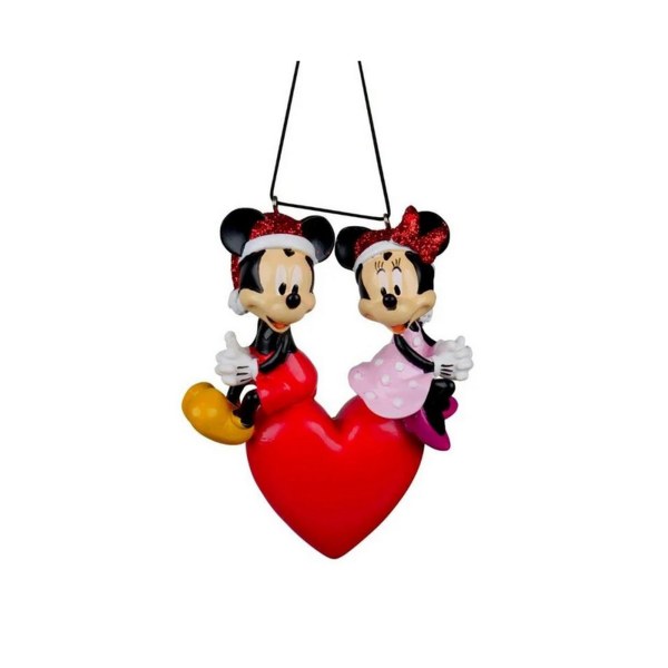 Disney - 3D kerstornament Mickey & Minnie verliefd