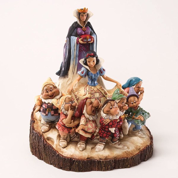 WOOD CARVED SNEEUWWITJE DISNEY TRADITIONS