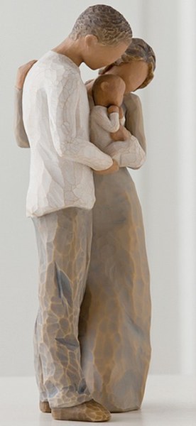 WIJ ZIJN MET DRIE WILLOW TREE FIGUUR
