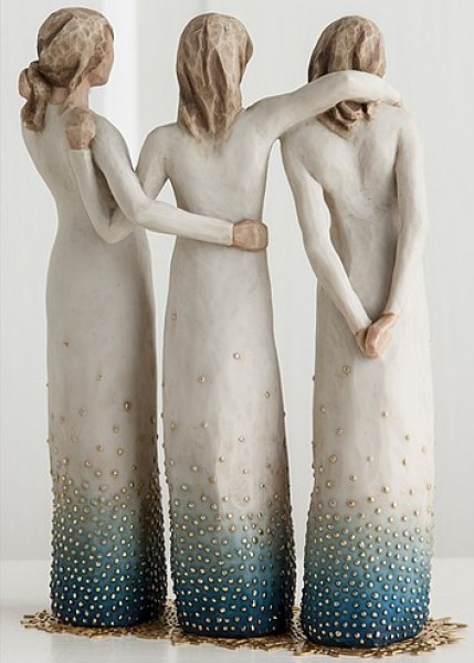 WILLOW TREE FIGUUR AAN MIJN ZIJDE (VRIENDINNEN EN ZUSSEN)