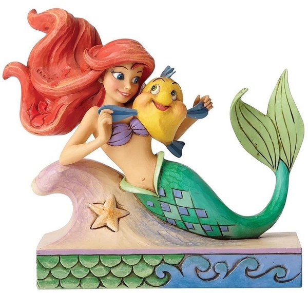 DISNEY TRADITIONS ARIEL EN FLOUNDER FIGUUR