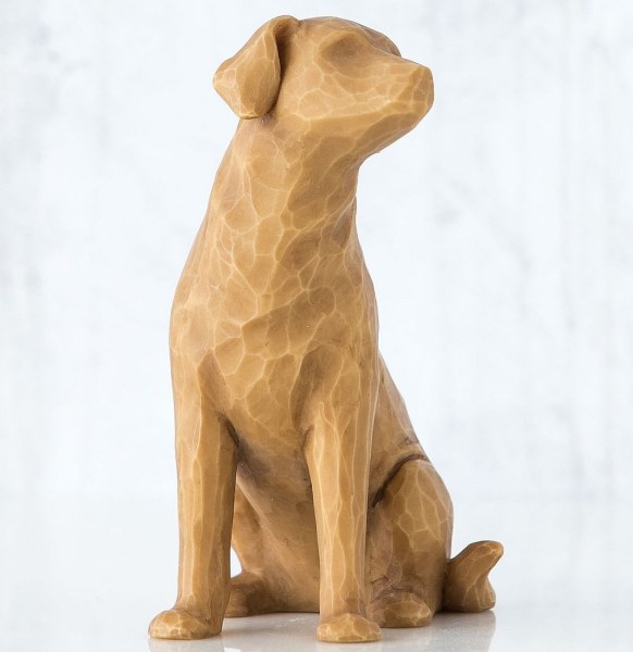 WILLOW TREE BEELDJE IK HOU VAN MIJN HOND (LICHTE VERSIE)