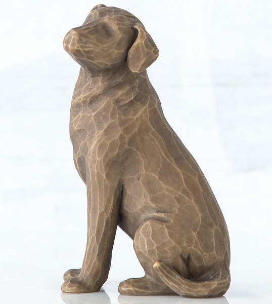 FIGURINE WILLOW TREE IK HOU VAN MIJN HOND (DONKERE VERSIE)