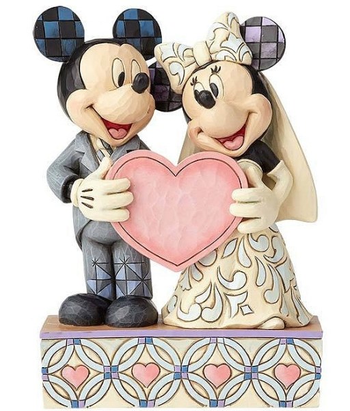 HET HUWELIJK VAN TWEE ZIELEN EN EEN HART DISNEY TRADITIONS MICKEY EN MINNIE