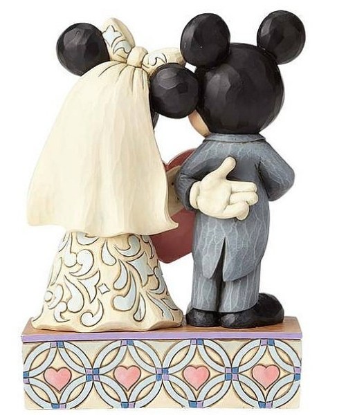 HET HUWELIJK VAN TWEE ZIELEN EN EEN HART DISNEY TRADITIONS MICKEY EN MINNIE