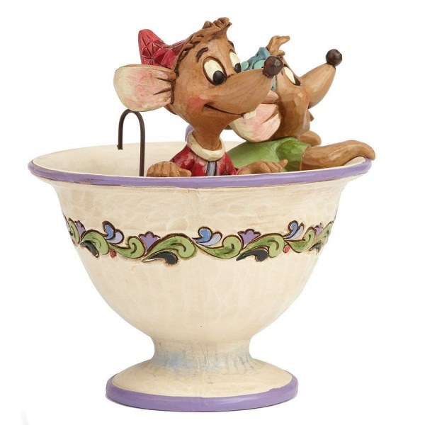 JAQ EN GUS IN DE JIM SHORE BEKER - DISNEY TRADITIONS