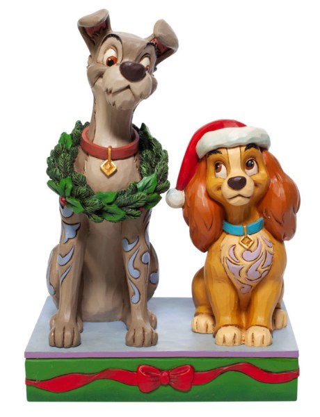 LADY EN DE VAGEBOND MET KERSTMIS - DISNEY TRADITIONS