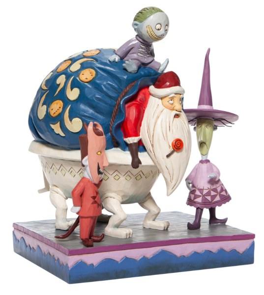 LOCK SHOCK EN BARREL MET KERSTMAN - DISNEY TRADITIONS