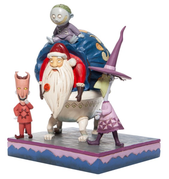 LOCK SHOCK EN BARREL MET KERSTMAN - DISNEY TRADITIONS