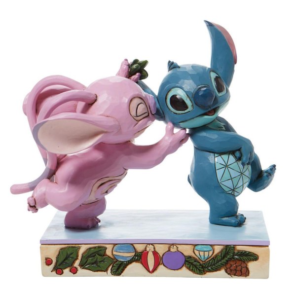 ANGEL EN STITCH ONDER DE MISTLEST - DISNEY TRADITIONS