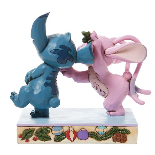 ANGEL EN STITCH ONDER DE MISTLEST - DISNEY TRADITIONS