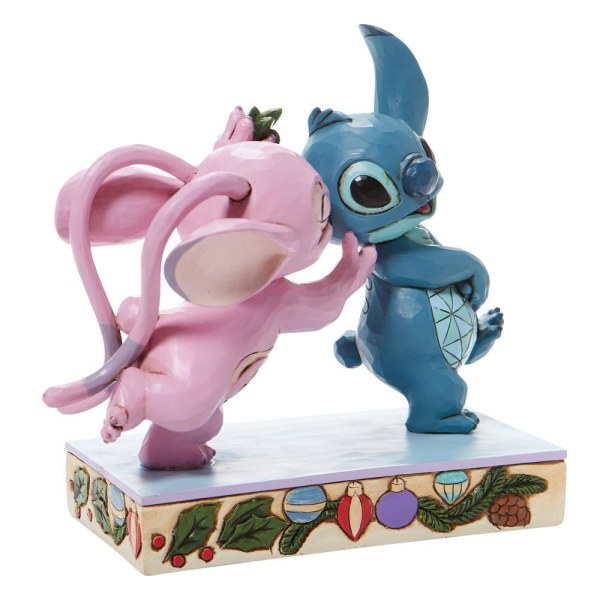 ANGEL EN STITCH ONDER DE MISTLEST - DISNEY TRADITIONS
