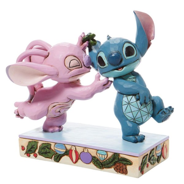 ANGEL EN STITCH ONDER DE MISTLEST - DISNEY TRADITIONS