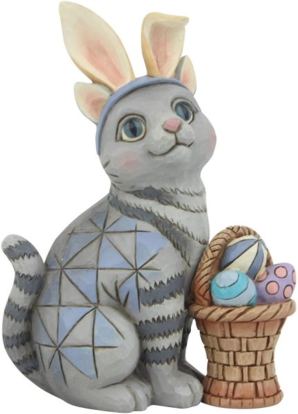 KITTEN MET KONIJNOREN JIM SHORE HEARTWOOD CREEK