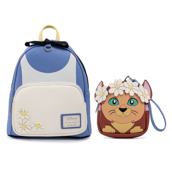 ALICE IN WONDERLAND MINI RUGZAK MET AFNEEMBAAR ZAKJE - DISNEY LOUNGEFLY
