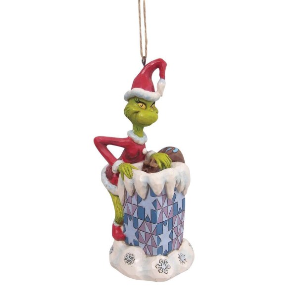 ORNAMENT GRINCH KLIMT IN SCHOORSTEEN - JIM SHORE GRINCH